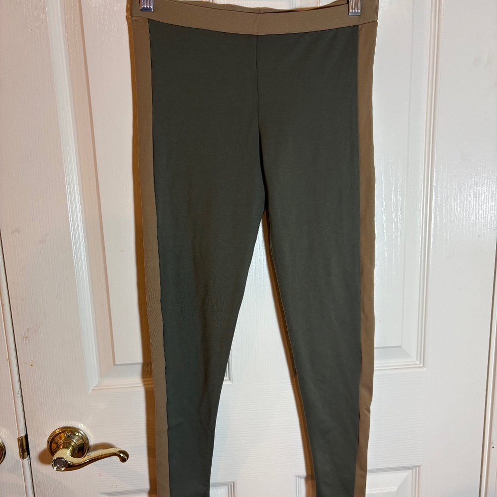 Women's David Lerner Army Green Leggings